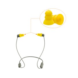 Klowcok Triple Flange Eartips for Elgin Discord Gen 3/Discord Gen 2/Rumble/Rumble Wired, Silicone Replacement Tips, 4 Pairs, Yellow