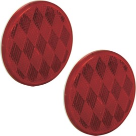 Blazer International B38SR Round Stick-On Reflector, Red