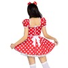 Leg Avenue 2 PC Polka dot dress with ruched sweetheart