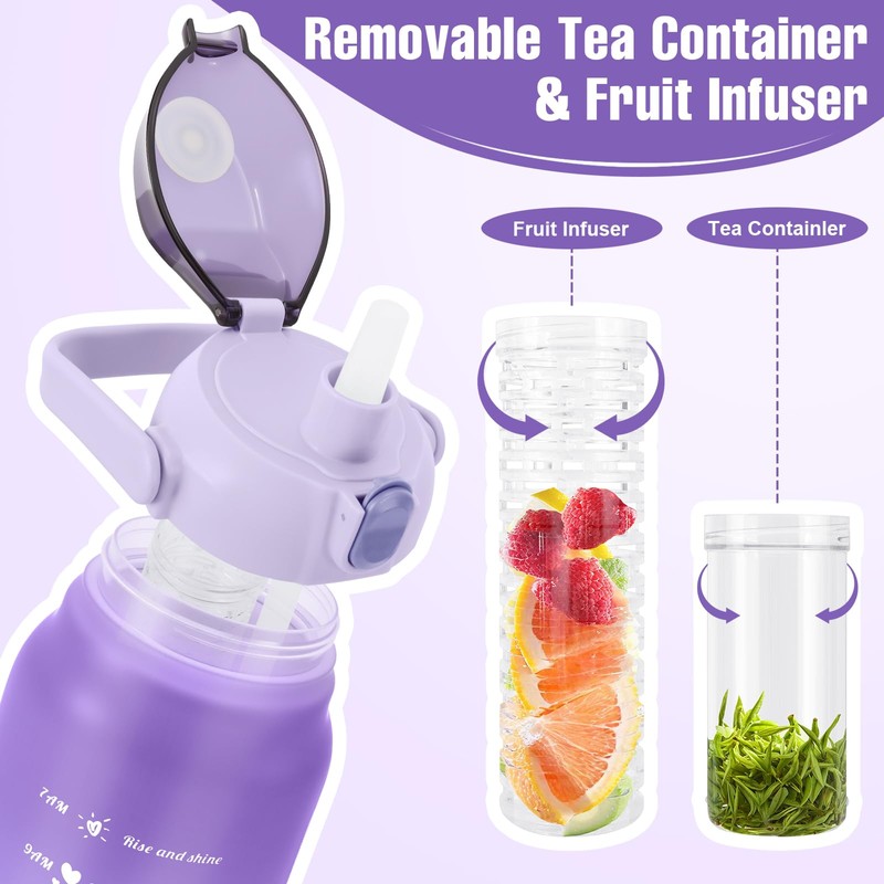KETIEE Water Bottle 2L 2 Litre Water Bottle 2 Litres