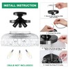 Lamomo Semi Flush Mount Ceiling Light, Upgraded Larger Black Hallway