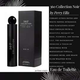 360 Collection Noir by Perry Ellis cologne for men EDT 3.3 / 3.4 oz New in Box