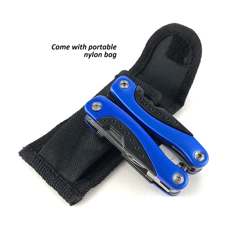 Humbee, 8 Function Multi-tool Red, Multi Function Pliers, Stainless steel