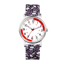 Avaner Nurse Silicone Wrist Watches: Silicone Band Easy Reader Pulsometer Scale Quartz Watches for Nurses Doctors Medical Professionals