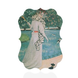 Fastasticdeals Vertical Home Decor Wall Sign in Luxomburg Garden Painting Art Picture Frame Benelux Shape 8x12Inches