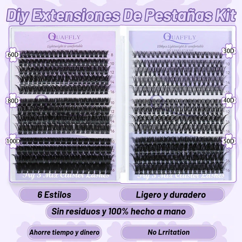 💖✨ Kit Profesional de Extensiones de Pestañas Premium – 496