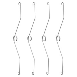 WKZO 4-Pack Grille Spring Clips for 12" Bathroom Exhaust Fan Cover, Stainless Steel Ventilation Fan Clips Fits Bathroom Fan Vent Cover