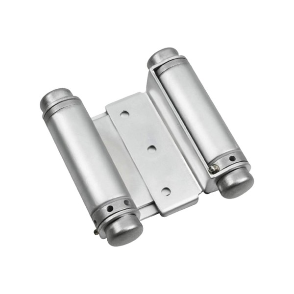 Rok Hardware Double Action Steel Spring Hinge, Satin Chrome Super