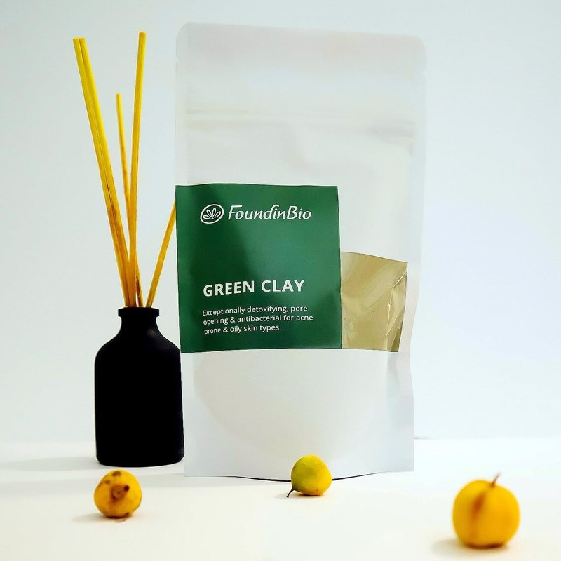 Green Clay Powder for Masks and Scrubs 100% Natural