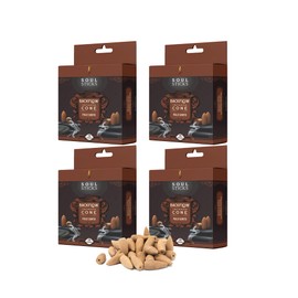 Soul Stick 4 Packs Backflow Incense Cones Thick Smoke | Traditional Agarbatti Incense | Natural Herbs & Aromatic Ingredients | Burn Time 15 to 30 Minutes | 40 Pcs Spiritual Gifts - (Palo Santo)