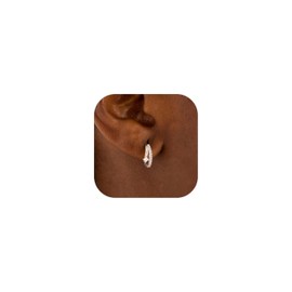 FISSEN JEWELRY Hoop Earrings for Women Trendy 14k Gold/Silver/Rose Gold Plated Small Huggie Cartilage Hoop Earring Dainty Hypoallergenic Diamond Cubic Zirconia Hoops Earrings Fashion Jewelry Gifts