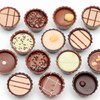 Puyeipt Mini Peanut Butter Cup Mold, Bite Size Silicone Chocolate
