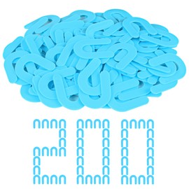 Horseshoe Shims Tile Spacers 1/16 Inch (1.5mm) 200Pcs U-Shaped Plastic Shims for Tile Leveling System Floor Wall Ceramic Tile Stone Installation - Blue