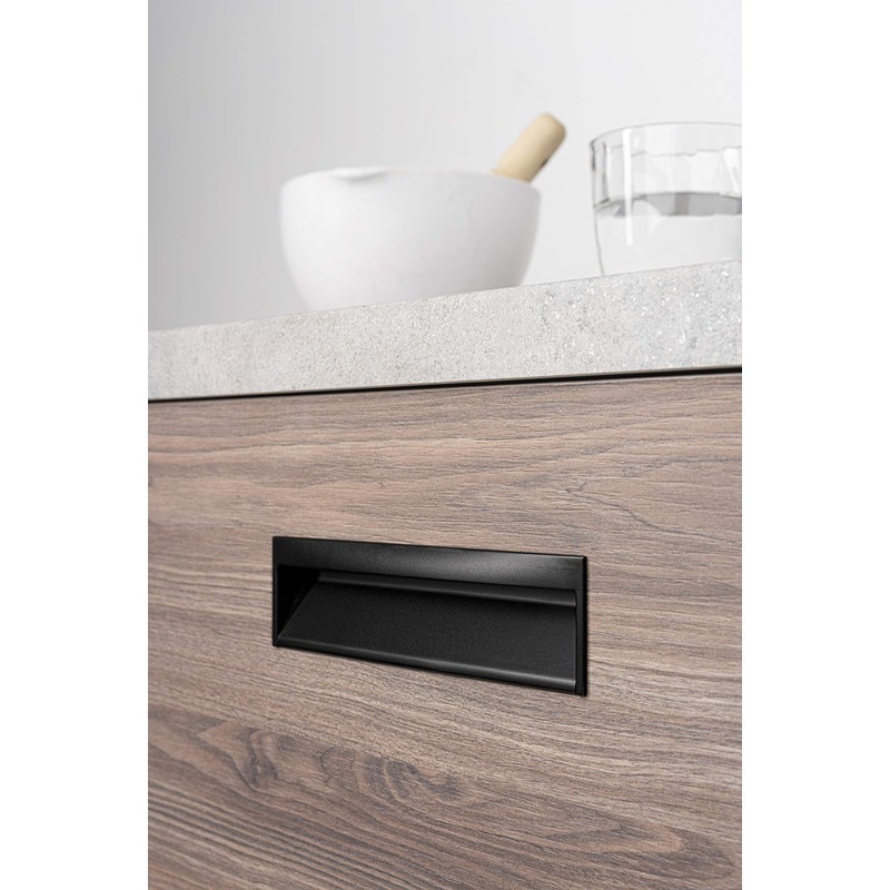 Gedotec Furniture Handle for Inlet Shell Kitchen - Wave Small