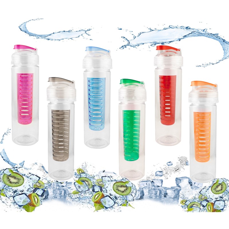 Emartbuy Fruit Infuser Water Bottle with Extra-Long Infuser for Maximum