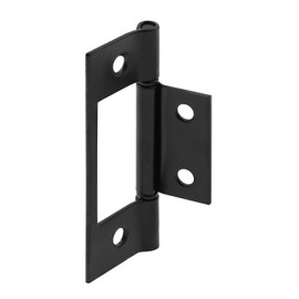 Prime-Line N 72738Bi-Fold Door, Non-Mortise Hinge, Matte Black (2 Pack)