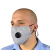Triplast grey Washable Face Masks With Filters Adjustable And Reusable