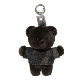 Milo Archive Fluffy Point Bear Keyring [Deep Brown]