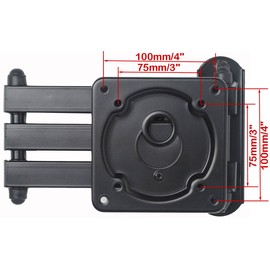 VideoSecu Articulating Swing Tilt Arm TV Wall Mount for Most Vizio 24" 28" 32" 39" HD LED TV D32-D1 D32h-D1 D32hn-D0 D32hn-D1 D32x-D1 D39h-C0 D39h-D0 D39hn-D0 with VESA 100X100 W3R