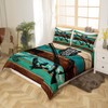 Castle Fairy Wild Animal Hunting Bedding Set Twin,Hunt Fish Themed