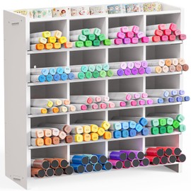 SANFURNEY Marker Organizer, 20 Compartments Vertical Pen Storage