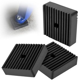 Anti Vibration Pads suitable for Air Compressor or Equipment, Solid Rubber Shock Pad Isolation Pads 4"X4"X1" 3-Pack