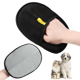 Generisch Fur Magnet Gloves, Pet Hair Remover Glove, Antistatic Hair Removal for Sofa, Bed, Carpet, Scratching Post, Reusable