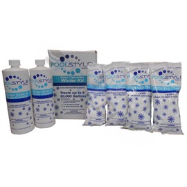 PoolStyle Swimming Pool Winter Kit Powder & Liquid Winterizing 30,000 gallon