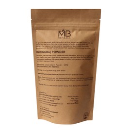MB Herbals Pure Bhringraj Powder 100 Grams | Pure Bhringaraj Eclipta Alba Powder | Hair Growth