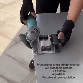 45 Degree Tile Chamfering Tool, Adjustable Angle Grinder Stand for Tile 45 Degree Chamfer Cutting for Cutting Ceramic Stone, Angle Grinder Attachments for Chamfering