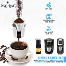 Day To Day Coffee Pods, Compatible with Keurig 2.0 Brewers, Box of 200 Count Breakfast Blend Medium Roast Single Serve Pods