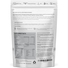 Hydrolysed Collagen Powder (Bovine) - High Protein Grass Fed Unflavoured Peptides - Collagen Supplements for Women | Gluten Free, Paleo & Keto Friendly (200G)