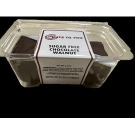 Nuts To You Sugar Free Smooth and Creamy Chocolate Walnut Fudge | Fresh Gourmet Candy | Decadent and Delicious Handcrafted Fudge - 6.6 Oz. (Pack of 2)