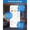 LUXKAZSAZZI WirelessGlow Rechargeable Light Bulbs with Remote, 3 Color Temperatures