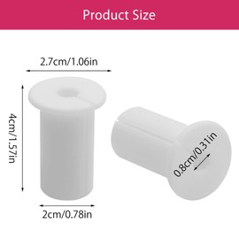 Pack of 5 Wall Feed-Through for Starlink, for 2.54 cm Wall Hole, Wall Feedthrough Cable, Wall Feed-Through for Cable for 1 Inch Wall Hole for Starlink Cable Router and Ethernet Adapter (White)