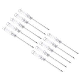 TOP-VIGOR Mini-Schlitzschraubendreher, 3,0 mm Flachkopf, 120 mm Länge für die Reparatur kleiner Geräte, 10 Stück
