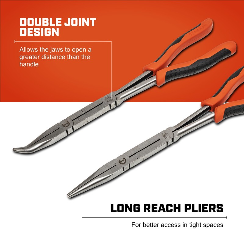 Crescent 2 Pc. X2™ Straight and Bent Long Nose Dual