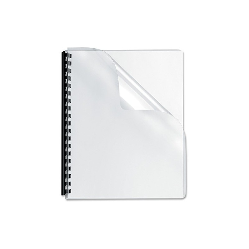 Transparent PVC Binding System Covers, 8-3/4" x 11-1/4", Clear, 100/Pack