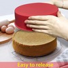 Heart Shaped Cake Pans, 3pcs 6 Inch Silicone Cake Pan
