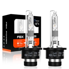 Briteye Car Headlight D4R HID Bulb, 6500K 35 W High Luminance, Genuine Replacement HID Headlight Bulbs, Xenon 12V, (Pack of 2)