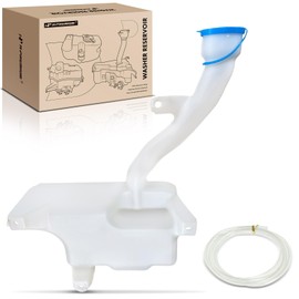 A-Premium Windshield Washer Reservoir Tank Assembly Compatible with Honda Accord 2003-2007 & Acura TL 2004-2008 - with Washer Pump & Cap & Filler Neck & Hose