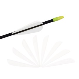NIKA ARCHERY Arrow Feathers 3 Inch Plastic Rubber Arrow Feathers for Hunting Bow Arrows DIY Arrow Carbon Arrows - Pack of 50