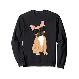 Cool Sunglasses French Bulldog Dog Lover Puppy Kids Boys Sweatshirt