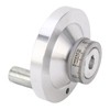 Lathe Handwheel 80mm Aluminum Alloy Hand Wheel with Crank Handle