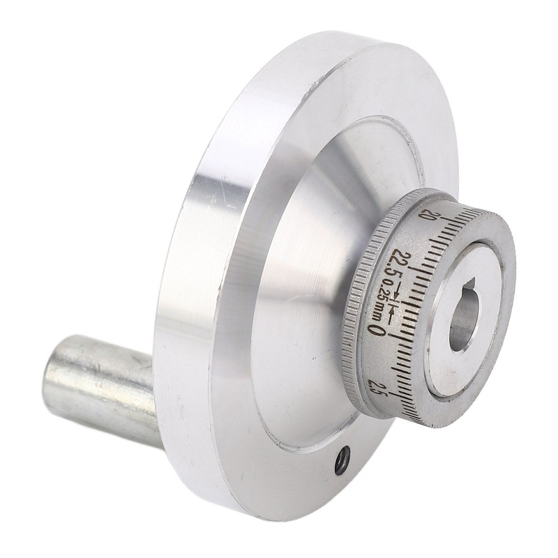 Lathe Handwheel 80mm Aluminum Alloy Hand Wheel with Crank Handle