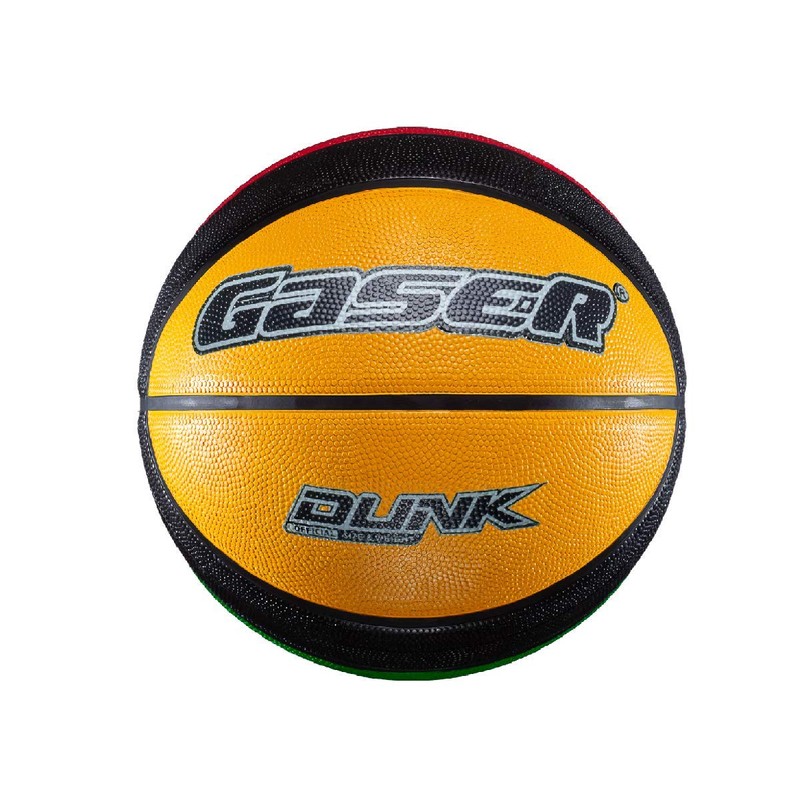 Gaser Balón Basquetbol Multicolor Dunk No. 7 (Amarillo, Verde, Negro,