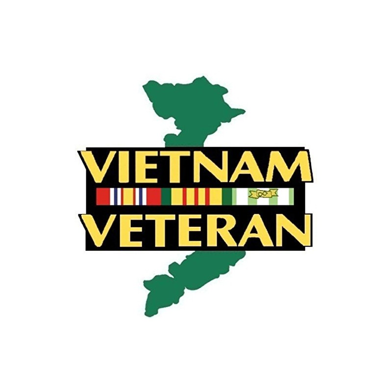 MFX Design Vietnam Veteran Ribbon Bumper Sticker Decal Toolbox Sticker
