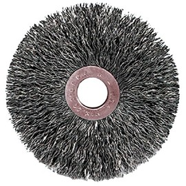 Weiler 15111 1-1/4" Crimped Wire Wheel, 006" Steel Fill, 1/4" Arbor Hole, Made in The USA (Pack of 10)