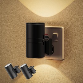 JandCase Plug in Night Light (Dusk to Dawn, 0-100LM, Warm White 3000K) – Dimmable Modern Night Light, Ideal for Hallway, Bathroom, Bedroom & Stairs, 2 Pack