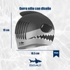 escualo Gorra para Natacion Niño Modelo Tiburon (Silicon) Impermeable, Unitalla,